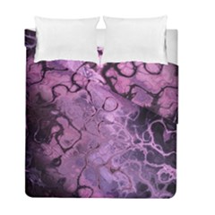 Amethyst Violet Abstract Marble Art Duvet Cover Double Side (full/ Double Size)