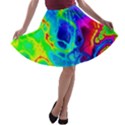 Abstract Art Tie Dye Rainbow A-line Skater Skirt View1