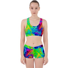 Abstract Art Tie Dye Rainbow Work It Out Gym Set by SpinnyChairDesigns