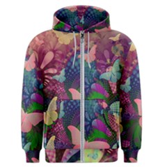 Butterfly Garden Art Men s Zipper Hoodie by SpinnyChairDesigns