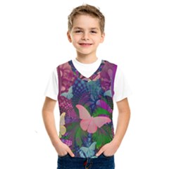 Butterfly Garden Art Kids  Sportswear by SpinnyChairDesigns