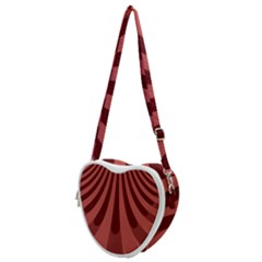 Vermilion Stripes Heart Shoulder Bag