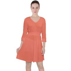 Appreciating Apricot Ruffle Dress