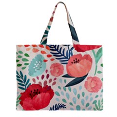 Floral  Zipper Mini Tote Bag by Sobalvarro