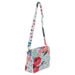 Floral  Shoulder Bag With Back Zipper by Sobalvarro