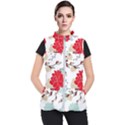 Floral pattern  Women s Puffer Vest View1