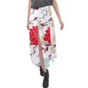 Floral pattern  Velour Split Maxi Skirt View1