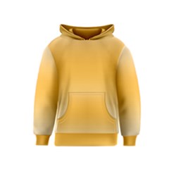 Saffron Yellow And Cream Gradient Ombre Color Kids  Pullover Hoodie by SpinnyChairDesigns