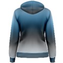 Sky Blue and Grey Color Gradient Ombre Women s Pullover Hoodie View2