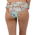 Colorful-baby-bear-cartoon-seamless-pattern Frill Bikini Bottom View2