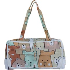 Colorful-baby-bear-cartoon-seamless-pattern Multi Function Bag by Sobalvarro