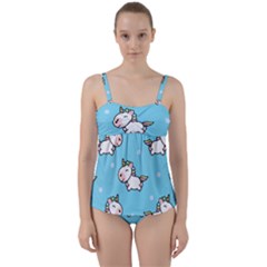 Unicorns  Twist Front Tankini Set by Sobalvarro