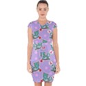 Playing cats Capsleeve Drawstring Dress  View1