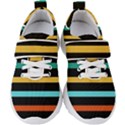Colorful Mime Black Stripes Kids  Velcro Strap Shoes View1