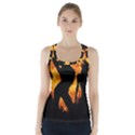 Shadow Heart Love Flame Girl Sexy Pose Racer Back Sports Top View1