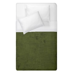 Army Green Color Grunge Duvet Cover (single Size) by SpinnyChairDesigns