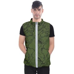 Amy Green Color Grunge Men s Puffer Vest by SpinnyChairDesigns