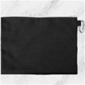 True Black Solid Color Canvas Cosmetic Bag (XXXL) View2