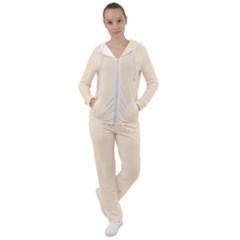 True Champagne Color Women s Tracksuit by SpinnyChairDesigns