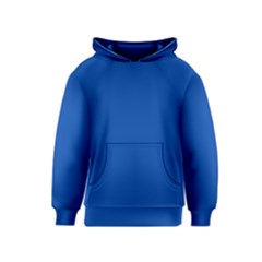 True Cobalt Blue Color Kids  Pullover Hoodie by SpinnyChairDesigns