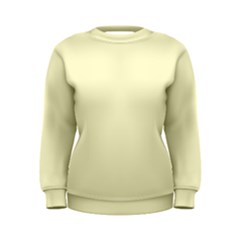 True Cream Color Women s Sweatshirt by SpinnyChairDesigns