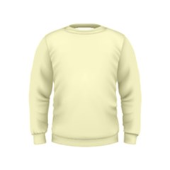 True Cream Color Kids  Sweatshirt by SpinnyChairDesigns