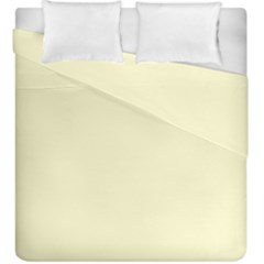 True Cream Color Duvet Cover Double Side (king Size) by SpinnyChairDesigns