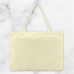 True Cream Color Medium Tote Bag by SpinnyChairDesigns