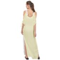 True Cream Color Maxi Chiffon Cover Up Dress View2