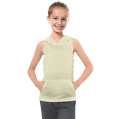 True Cream Color Kids  Sleeveless Hoodie by SpinnyChairDesigns