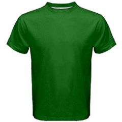 True Emerald Green Color Men s Cotton Tee by SpinnyChairDesigns