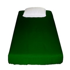 True Emerald Green Color Fitted Sheet (single Size) by SpinnyChairDesigns