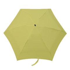 True Lemon Yellow Color Mini Folding Umbrellas by SpinnyChairDesigns