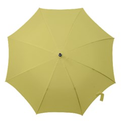 True Lemon Yellow Color Hook Handle Umbrellas (medium) by SpinnyChairDesigns