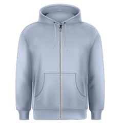 Light Steel Blue Color Men s Zipper Hoodie by SpinnyChairDesigns