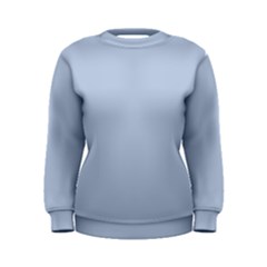 Light Steel Blue Color Women s Sweatshirt by SpinnyChairDesigns