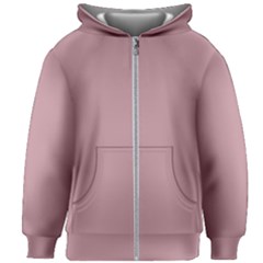 True Mauve Color Kids  Zipper Hoodie Without Drawstring