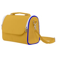 True Mustard Yellow Color Satchel Shoulder Bag by SpinnyChairDesigns