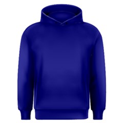 True Navy Blue Color Men s Overhead Hoodie by SpinnyChairDesigns