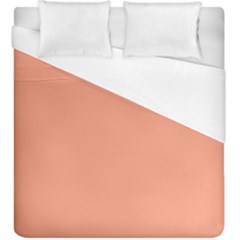 True Peach Color Duvet Cover (king Size) by SpinnyChairDesigns