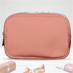 True Peach Color Make Up Pouch (small) by SpinnyChairDesigns