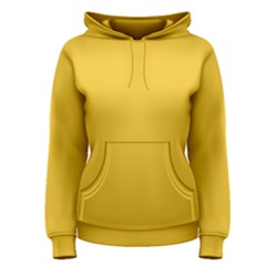 True Saffron Yellow Color Women s Pullover Hoodie by SpinnyChairDesigns