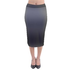 Black Gradient Ombre Color Velvet Midi Pencil Skirt by SpinnyChairDesigns