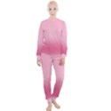 Blush Pink Color Gradient Ombre Women s Lounge Set View1