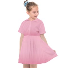 Blush Pink Color Gradient Ombre Kids  Sailor Dress by SpinnyChairDesigns