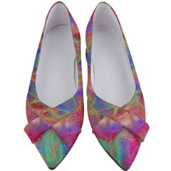 Boho Tie Dye Rainbow Women s Bow Heels by SpinnyChairDesigns