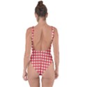 Red White Gingham Plaid Bring Sexy Back Swimsuit View2