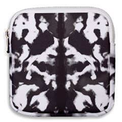 Rorschach Ink Blot Pattern Mini Square Pouch