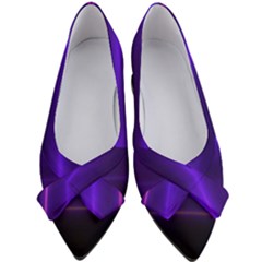 Electric Neon Indigo Black Ombre  Women s Bow Heels