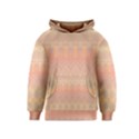 Boho Soft Peach Pattern Kids  Pullover Hoodie View1